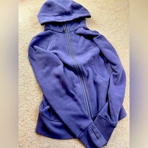 Lululemon dark purple full zip sweatshirt